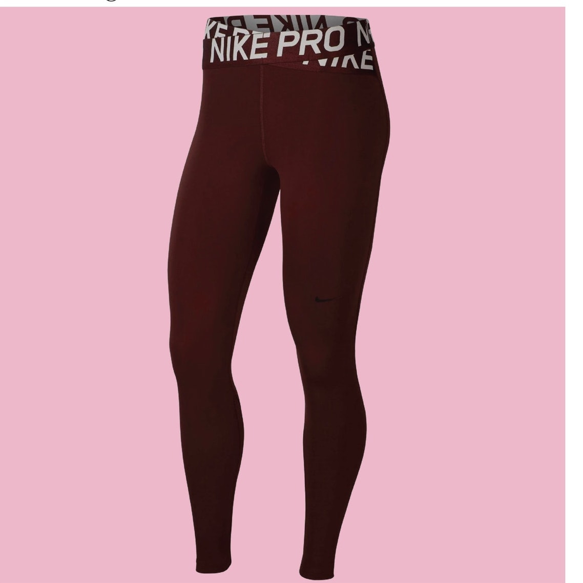 Nwot Nike Pro Intertwist 7/8 Tight Fit Training Tights In Wine Bq8318 233 Medium